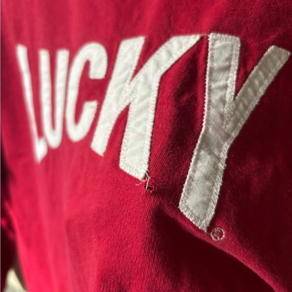 Vintage Lucky Brand Red Crewneck Sweater - Picture 3 of 10